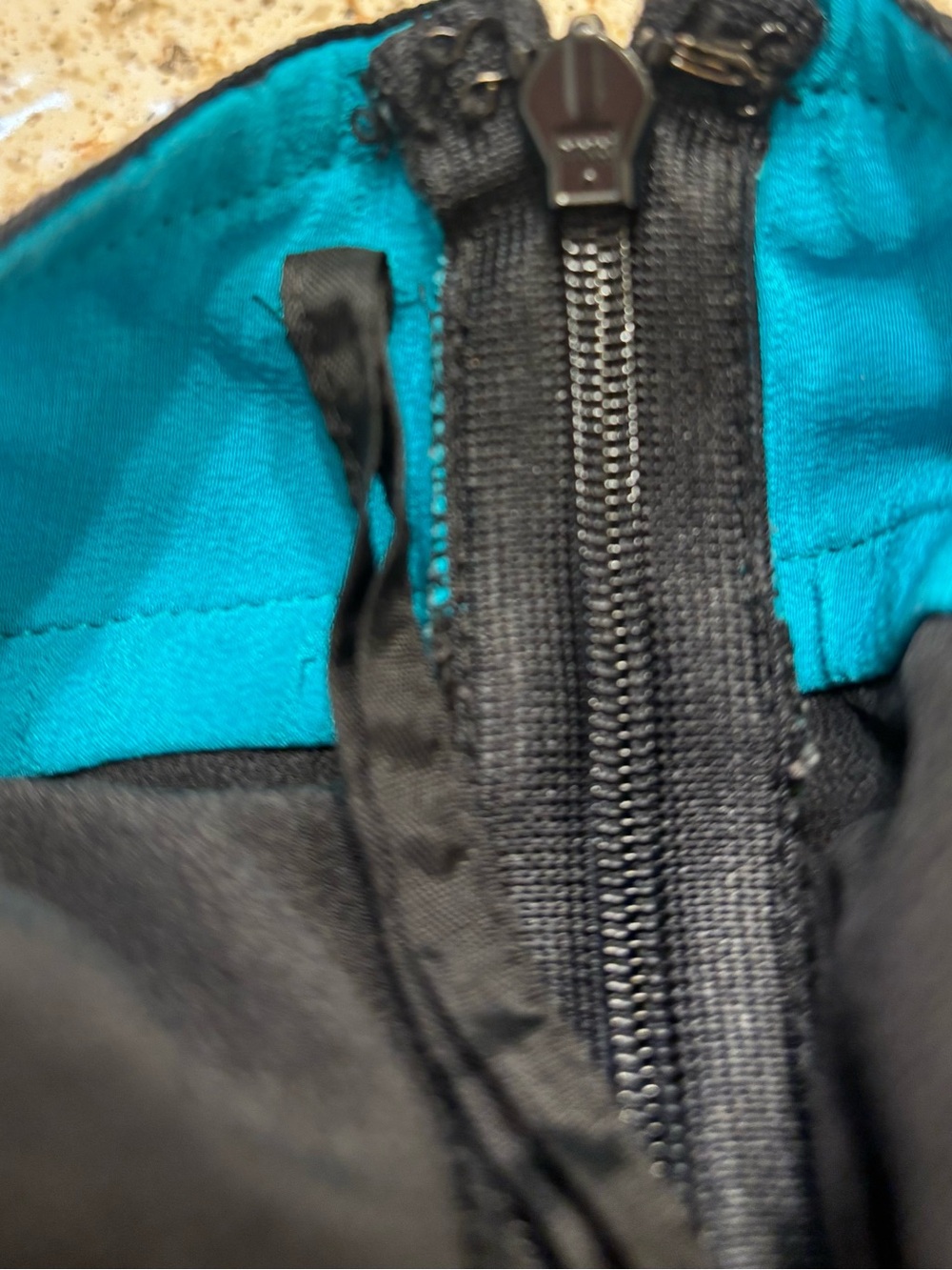 Vintage Armani Exchange A|X Silk Women’s Colorblock Skirt Blue Purple Black 8 - Picture 5 of 6